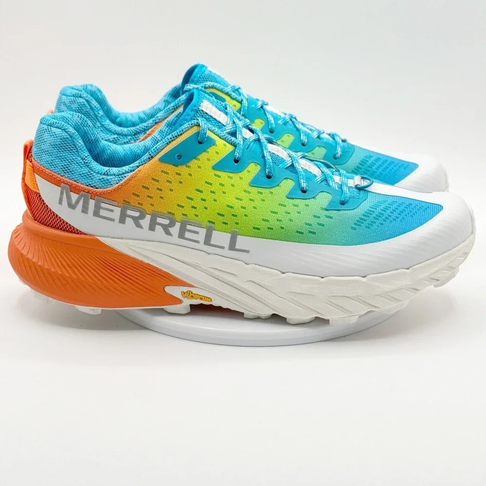 Merrell Agility Peak‎ 5 Shoes Size 10 Mens Neon Rainbow J500547, New
